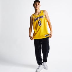 Men Jerseys/Replicas - Nike NBA Los Angeles Lakers Lebron Swingman Ison Jersey - Yellow-Purple