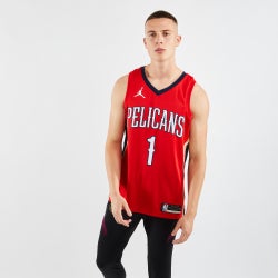 Men Jerseys/Replicas - Jordan New Orleans Zion Swingman Statement Jersey - Red-Red