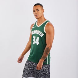 Men Jerseys/Replicas - Nike Giannis Antetokounmpo Milwaukee Bucks Icon Edition - Fir-Flat Opal