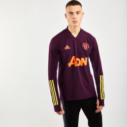 Men Track Tops - adidas Manchester United European Training Top - Purple-Purple