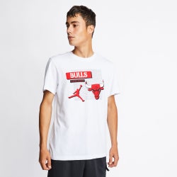 Men T-Shirts - Nike Chicago Bulls Shortsleeve - White-White