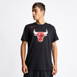 Men T-Shirts - Nike Chicago Bulls Shortsleeve - Black-Black