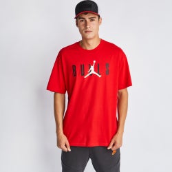 Men T-Shirts - Nike Nba Jmpmn Chi Shortsleeve Tee - University Red-University Red