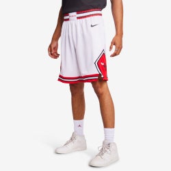 Hombre Jerseys/Replicas - Nike Chicago Bulls Swimgman Shorts - White-University Red-Blk