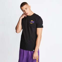 Men T-Shirts - New Era NBA Shortsleeve - Black-Black