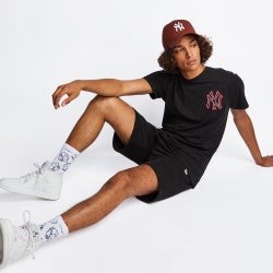 Men T-Shirts - New Era Mlb Shortsleeve Tee - Black-Black