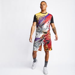 Men T-Shirts - New Era NBA Shortsleeve - Black-Multi