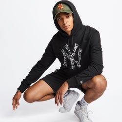 Men Hoodies - New Era Mlb Over The Head - Black-White