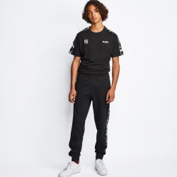 Men Pants - New Era Mlb Cuffed Pant - Black-White