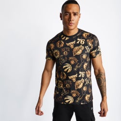 Men T-Shirts - New Era NBA Shortsleeve - Black-Gold