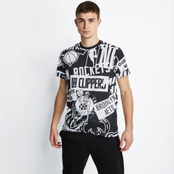 Men T-Shirts - New Era NBA Shortsleeve - Black-White