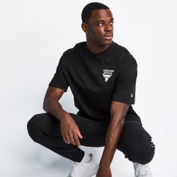 Men T-Shirts - New Era NBA Shortsleeve - Black-White