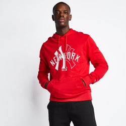 Men Hoodies - New Era Mlb Over The Head - Red-Red
