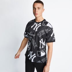 Men T-Shirts - New Era Shortsleeve - Black-Black