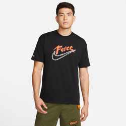 Men T-Shirts - Nike Swoosh - Black-Black