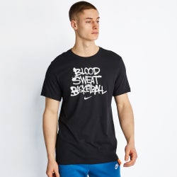 Men T-Shirts - Nike Bsb Shortsleeve Tee - Black-Black