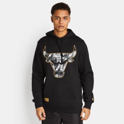 Men Hoodies - New Era NBA Chicago Bulls - Black-Black