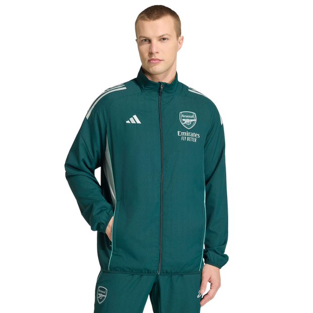 Adidas Arsenal Fc Men Track Tops - Green - Size M - Poly Woven
