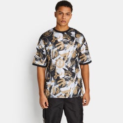 Men T-Shirts - New Era NBA Aop - Black-Black