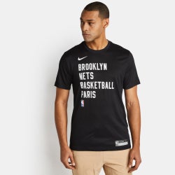 Herren T-Shirts - Nike Nba Brooklyn Nets - Black-Black