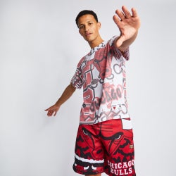 Homme T-Shirts - Mitchell & Ness Jumbotron 2.0 Shortsleeve Tee - White-White