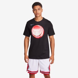 Heren T-Shirts - Nike Nba Chicago Bulls - Black-Black