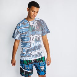 Homme T-Shirts - Mitchell & Ness Jumbotron 2.0 Shortsleeve Tee - White-White