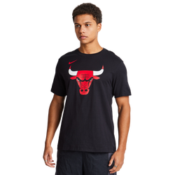 Herren T-Shirts - Nike Nba Chicago Bulls - Black-Black