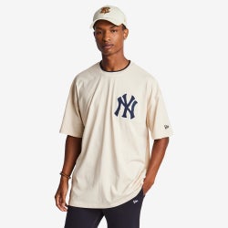 Men T-Shirts - New Era Mlb New York Yankees - Light Beige-Light Beige