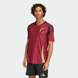 Homme Jerseys/Replicas - adidas Belgium 2024 Home Authentic - Team Coll Burgundy 2-Team Coll Burgundy 2