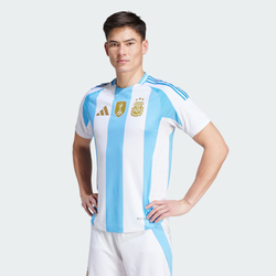 Herren Jerseys/Replicas - adidas Argentina 2024 Home Authentic - White-Blue Burst