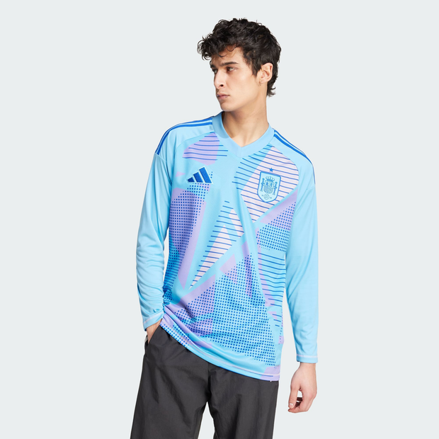 Image of Adidas Spain Tiro 24 Goalkeeper male Maglie/Repliche - Blu - Tela di cotone - Foot Locker035