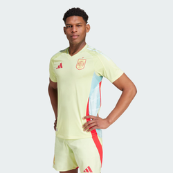 Hombre Jerseys/Replicas - adidas Spain 2024 Away Authentic - Pulse Yellow-Halo Mint