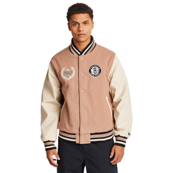 Herren Jackets - New Era Nba Brooklyn Nets - Med Beige-Med Beige