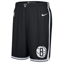 Herren Shorts - Nike Nba Brooklyn Nets - Black-White