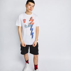 Homme T-Shirts - Mitchell & Ness Hyper Hoops Shortsleeve Tee - White-White