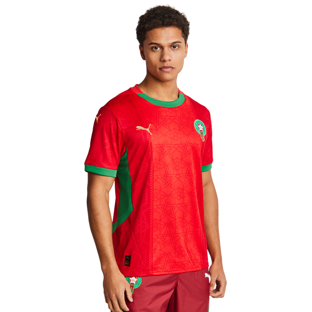 Image of Puma Frmf Morocco male Maglie/Repliche - Rosso - Poly Jersey - Foot Locker035