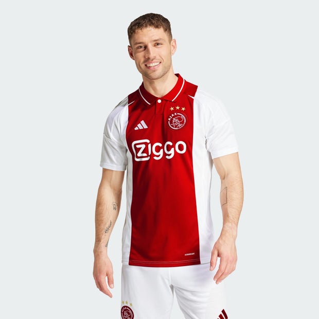 Image of Adidas Ajax Amsterdam 24/25 Home male Maglie/Repliche - Bianco - Poly Mesh - Foot Locker035