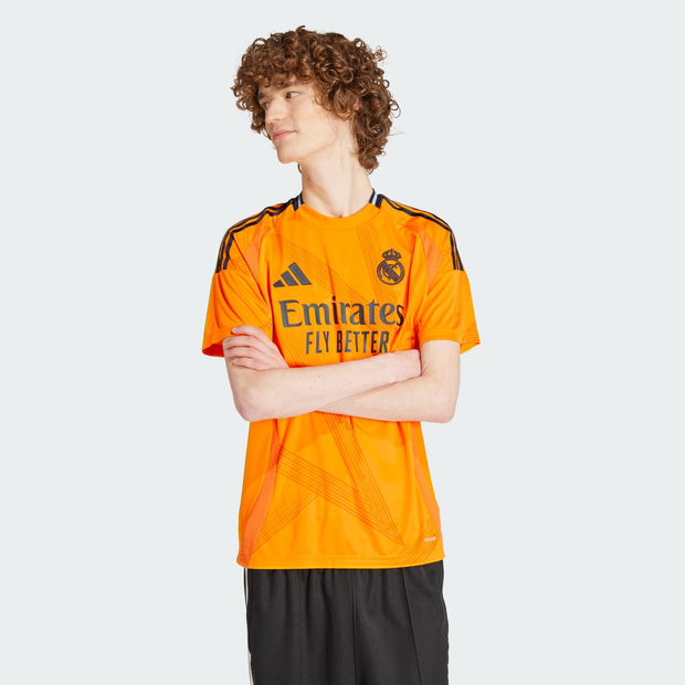 Image of Adidas Real Madrid male Maglie/Repliche - Arancione - Poly Mesh - Foot Locker035