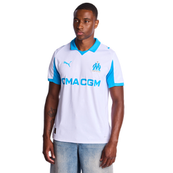 Herren Jerseys/Replicas - Puma Marseille Home 25-26 - White-Bleu Azur