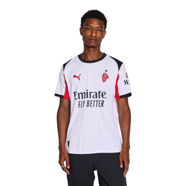 Puma Ac Milan Away 25-26 Men Jerseys/Replicas - White - Size L - Poly Jersey
