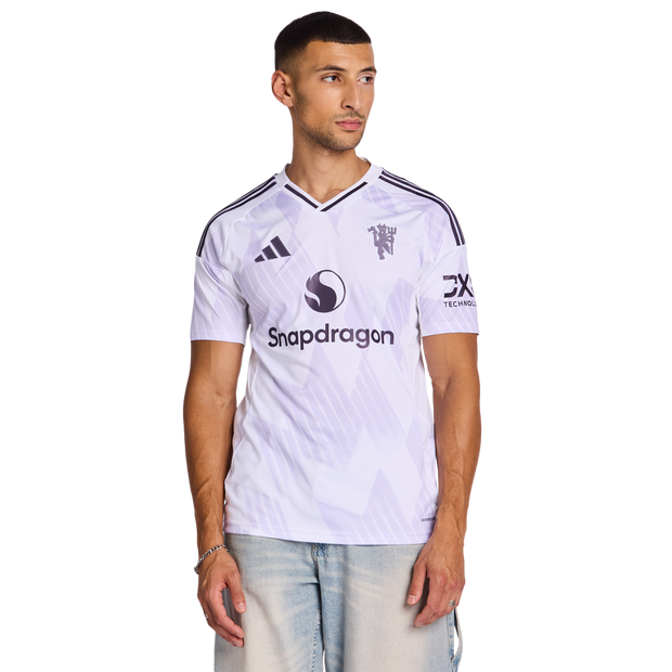 Image of Adidas Manchester United Away 25-26 male Maglie/Repliche - Bianco - Poly Jersey - Foot Locker035