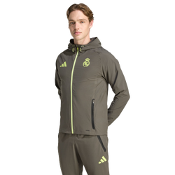 Uomo Track Tops - adidas Real Madrid - Utility Grey-Semi Frozen Yellow