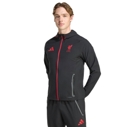 Homme Vestes Zippees - adidas Liverpool - Black-Strawberry Red