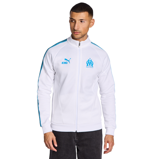 Puma Olympic Marseille Trainingspakken Heren - Wit - Maat S - Poly Woven