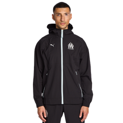 Herren Track Tops - Puma Olympic Marseille - Black-Silver