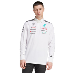 Herren Polo Shirts - Amg Petronas F1 - adidas Mercedes - White-Black