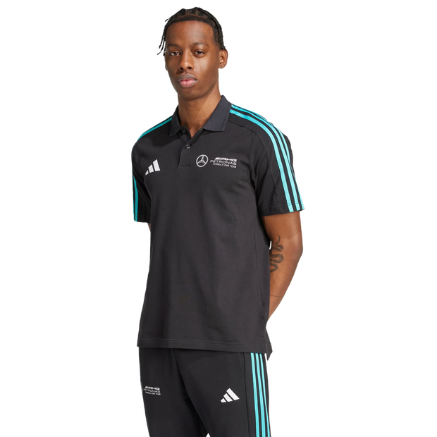 Image of Adidas mercedes male Polo - Nero - Jersey di cotone - Foot Locker035