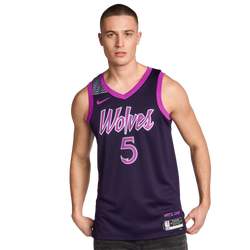 Homme Jerseys/Replicas - Nike Nba Timberwolves City Edition - Purple Dynasty-Edwards Anthon