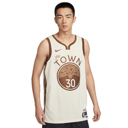 Men Jerseys/Replicas - Nike Nba S.Curry Warriors Swingman - Natural-Curry Stephen